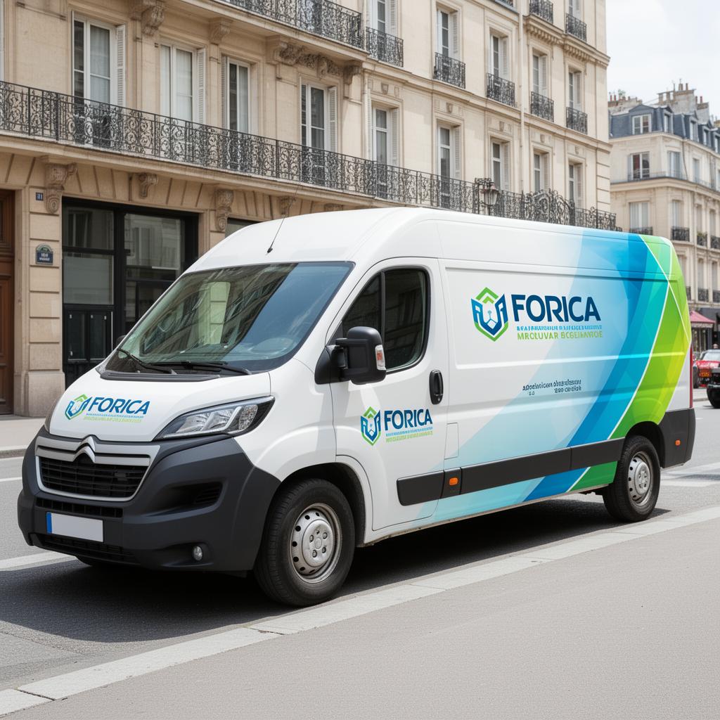 Marquage véhicule à Arles — Covering complet de fourgon utilitaire